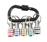 Jiklophg Chiave a bussola in acciaio inox, 1/4, codolo esagonale, cordino, cacciavite, cacciavite, adattatore