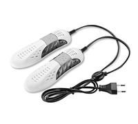Jiklophg Essiccatore per scarpe a forma di auto da corsa, protezione del piede, deodorante per stivali, dispositivo deumidificatore con riscaldamento della luce Voilet, 18 W (B), spina UE, bianco,