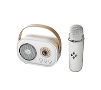 Jiklophg Mini Audio Bluetooth Home Singing Karaoke Microfono Intero Altoparlante Stereo Home KTV Set