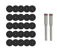 Jikoiuty 25 pezzi 32 mm disco abrasivo con spine per utensili rotanti in resina disco di taglio mini per circolare rotante disco di separazione
