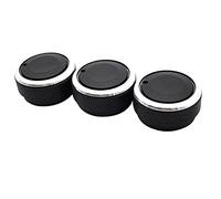 Jikoiuty 3 PEZZI AC Interruttore Pulsante Impianto Riscaldamento Regolatore Pomelli Per Piazza Vios Vitz X Nero