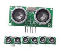 Jikoiuty 4 pezzi US-100 modulo sensore ultrasonico DC 2,4 V - 5 V con temperatura di compensazione intervallo