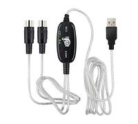 Jikoiuty Convertitore USB a MIDI 5Pin 2 in 1 a PC Audio Output Editing per strumenti musicali elettronici