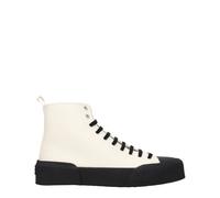 Jil Sander Beige Fabric High Top Sneakers - EU41/US8