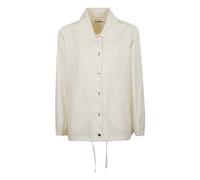 Jil Sander - Giacca di Cotone Monopetto - - Jackets - Donna - Bianco - XS