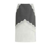 Jil Sander Gray Polyester Midi Skirt - IT36 | XS