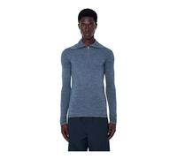 Jil Sander - Maglia a maniche lunghe in jersey di cotone elasticizzato con zip a metà - - Tops - Uomo - Grigio - L
