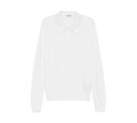 Jil Sander - Maglia Polo a Maniche Lunghe - - Tops - Uomo - Bianco - M