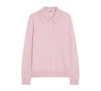 Jil Sander - Maglia Polo Manica Lunga in Maglia - - Tops - Uomo - Rosa - L