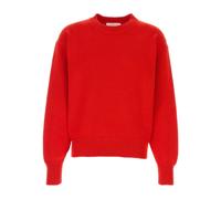 Jil Sander - Maglione Girocollo in Cotone - -Knitwear -Uomo -Rosso -M