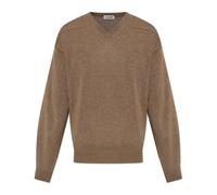 Jil Sander - Maglione Girocollo in Lana - - Knitwear - Uomo - Marrone - L