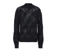 Jil Sander - Maglione in maglia traforata a maniche lunghe - -Knitwear -Uomo -Nero -M