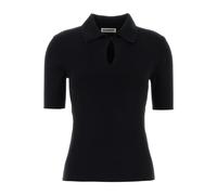 Jil Sander - Polo in Lana Merino Superfine - - Tops - Donna - Nero - S