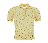 Jil Sander - Polo Stampata in Misto Cotone - -Tops -Donna -Giallo -L