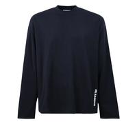 Jil Sander - T-shirt Girocollo in Cotone - - Tops - Uomo - Blu - L