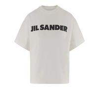 Jil Sander, ,Tops ,Donna ,Bianco ,M Logo T-Shirt