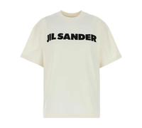 Jil Sander - T-shirt oversize in cotone avorio - -Tops -Donna -Beige -S