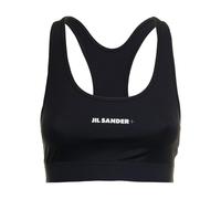 Jil Sander - Top Nero con Logo in Tessuto Stretch - - Sport - Donna - Nero - S