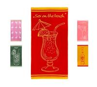 jilda-tex Telo mare, 90 x 180 cm, asciugamano da spiaggia, 100% cotone, velluto, spugna, facile da pulire (Sex on The Beach)