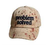 jileijar Problem Solved - Cappello da baseball unisex per Halloween, berretto da baseball per donne e uomini, cappelli horror per costume di Halloween