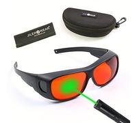 JILERWEAR Occhiali Protettivi Laser Professionali 180-532 nm, Lunghezza d'Onda Viola/Blu/Verde, Per 405, 445, 450, 473, 532 nm, Laser Fit