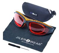 JILERWEAR Occhiali protettivi professionali 190-540 nm per laser viola/blu/verde; occhiali di protezione laser per 405 nm, 445 nm, 450 nm, 473 nm, 532 nm, 540 nm, Fashion Design