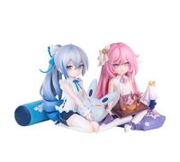 Jilijia 2 Pezzi Anime Gioco Elysia e Bronya Zaychik Figura Statua Ragazza Carina Modello Fatto a Mano 9CM PVC Action Figure Collezionabili Ornamenti Auto