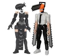 Jilijia 2 pezzi Reze Denji Figura 14 cm Anime Mobile 3D Fguren Action Figure Giunto Modello Cartoon Personaggio da Collezione Decorazione da Scrivania Regalo per gli appassionati di Anime