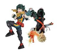 Jilijia 2PCS MHA Figure Bakugou Katsuki & Midoriya Izuku Action Figure Anime Cartoon Model Figurine PVC Statue Desktop Ornamenti da Collezione Regali