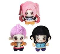 Jilijia 3 portachiavi in peluche a forma di Rumi Zoey Mira, 10 cm, morbido peluche a forma di anime, regalo per i fan