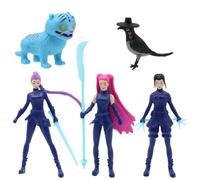 Jilijia 5 pz/set Rumi Zoey Mira Tiger Birds Action Figure Anime Mini Figurine PVC Cartoon Character Model Anime Merch Statua Regali per i fan