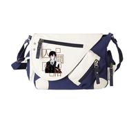 Jilijia Anime Dazai Osamu Borsa a tracolla Nakahara Chuuya/Nakajima Atsushi Casual Borse Messenger Stampe Cartoni Animati Borsa a Spalla per Uomini Donne Viaggi Lavoro Shopping, Tipo17., 32*11*26cm
