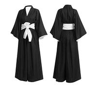 Jilijia Anime Kurosaki Ichigo/Kuchiki Rukia Cosplay Costume giapponese Samurai Kimono Abiti Halloween Carnevale Vestito Cosplay Costume