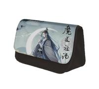 Jilijia Anime Mo Dao Zu Shi Bag MDZS Pen Bag Grandmaster Demonic Cultivation Matita Borsa Wei Wu Xian Cartoon Bag Lan Wang Ji Cosmetic-bags Cancelleria Bag Pencil Bag, Canzone Lan, 22x13x7.5cm