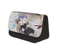 Jilijia Anime Re:0 Astuccio Rem/Ram Cartone animato Doppia Cerniera Astuccio di Grande Capacità Cancelleria Sacchetto di Immagazzinaggio Borsa per Teen Boy Girl Regali, Tipo 12., 22x13x7.5CM, Astuccio