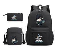 Jilijia Anime Tokitou Muichirou Zaino Astuccio 3 Pezzi Cartone Animato Crossbody Borse Multifunzionale Denim Scuola per Ragazze Ragazzi Tempo Libero Viaggi Gite, Tipo 7., 29*14*43cm