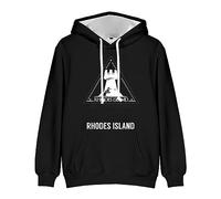 Jilijia Arknights Felpa con cappuccio con stampa 3D, per donne e uomini, anime cosplay, a maniche lunghe, felpa con cappuccio, Tipo 1, 4X-Large