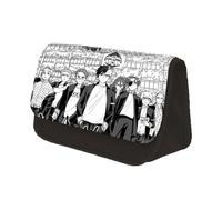 Jilijia Astuccio antivento con stampa anime, grande capacità, organizer per cancelleria, per studenti scolastici, ragazzi e ragazze, Tipo 9, 22x13x7.5CM, Astuccio portamatite