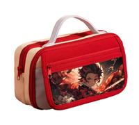 Jilijia Astuccio per matite a tema anime Kamado Tanjiro, Tomioka Giyuu/Hashibira Inosuke, con stampe di cartoni animati, grande capacità, per studenti, adolescenti, ufficio, scuola, regali, Tipo 8