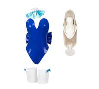Jilijia Asuma Toki - Costume per cosplay di anime, con body da coniglietto blu, set completo da donna, per feste di Halloween e spettacoli teatrali