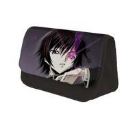Jilijia Code Geass Lelouch of The Rebellion - Astuccio per matite con doppia cerniera, grande capacità, per cancelleria, idea regalo per ragazzi e ragazze, Tipo 2, 22x13x7.5CM, Astuccio portamatite