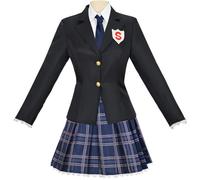 Jilijia Costume da donna a tema anime, per cosplay, uniforme scolastica, set completo, per feste di Halloween, per adolescenti e adulti