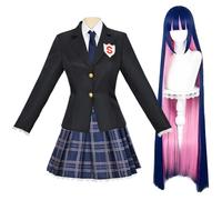 Jilijia Costume da donna a tema anime, per cosplay, uniforme scolastica, set completo, per feste di Halloween, per adolescenti e adulti