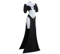 Jilijia Costume da suore gigante, da donna, per cosplay | Maxi gonna con spacchi laterali, abito da sera nero per adulti, Halloween, festa di carnevale