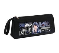 Jilijia Dazai Osamu Astuccio BSD Anime Figure Nakajima Atsushi Nakahara Chuuya Astuccio multifunzione stampato cancelleria borsa per adolescenti studenti scuola stagione regali, Tipo 4, 21*6*9cm