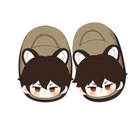 Jilijia Dazai Osamu Pantofole Anime BSD Nakahara Chuuya Ciabatte Morbido Peluche Pantofole Cartoon Cosplay Inverno Calde Scarpe Indoor Casa Camera da Letto Uomo Donna