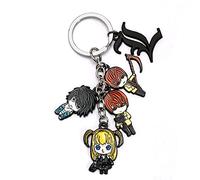 Jilijia Death Note Portachiavi Anime Figura Yagami Light/Misa Amane Portachiavi Ciondolo Metallo Portachiavi Charm Gioielli Portachiavi