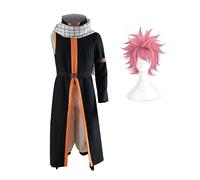 Jilijia Fairy Tail Etherious Natsu Dragneel Cosplay Costume con parrucca uomini Halloween Party abiti in maschera Suit