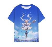 Jilijia Frieren: Beyond Journey's End T-Shirt, Frieren/Fern/Himmel/Heiter/Stark, maglietta a maniche corte con stampa 3D a maniche corte, Tipo 1, 110-120