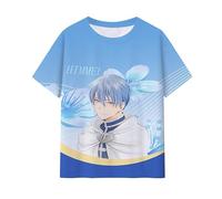 Jilijia Frieren: Beyond Journey's End T-Shirt, Frieren/Fern/Himmel/Heiter/Stark, maglietta a maniche corte con stampa 3D a maniche corte, Tipo 5, 110-120